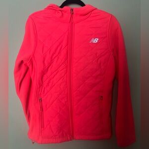 New Balance Women's Bright Coral Full Zip Hoodie